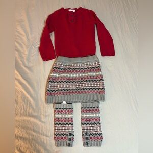 Tommy Bahama Girls 4T Skirt, Jumper And Leg Warmers Set. Bnwtags. Cerise
Colour